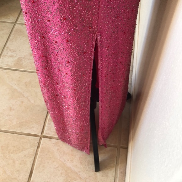 Scala Pink Strapless Formal Gown - Picture 2 of 16